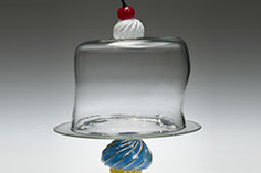 Cupcake Cake Plates, Whimsical, Glass Art Made By Hollywood Hot Glass