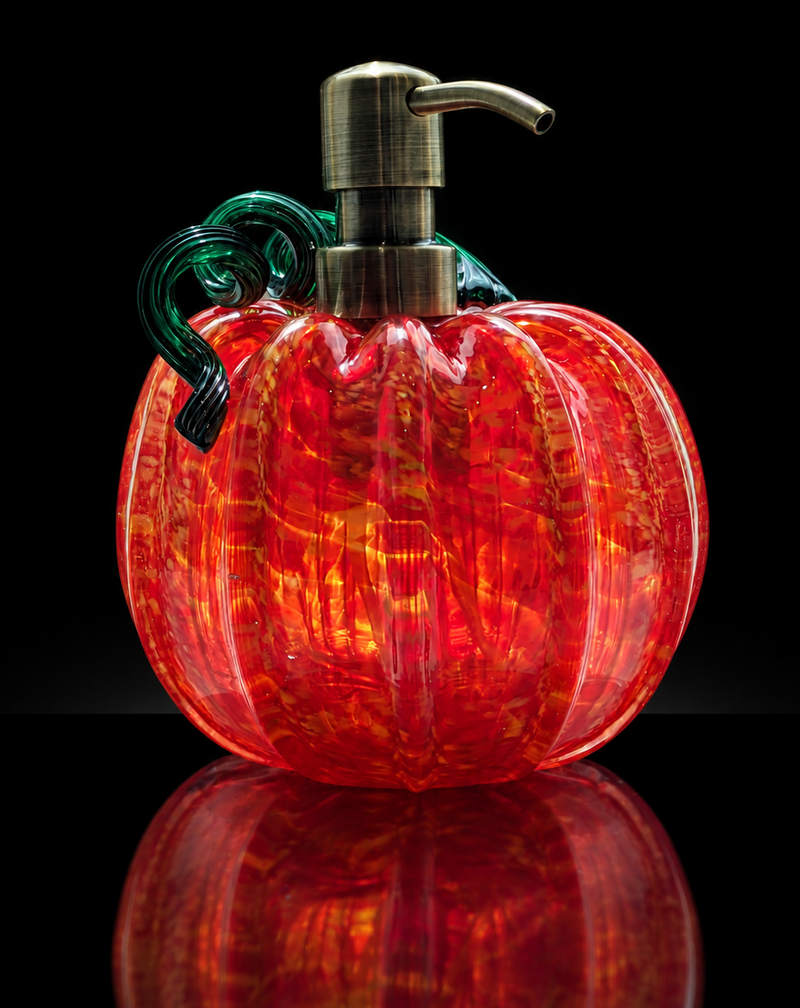 Pumpkin Dispenser, Made at Hollywood Hot Glass