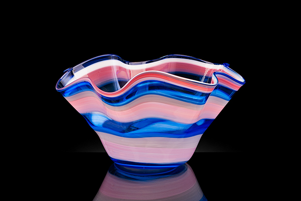 Ruffle Bowl, Made in Hollywood Hot Glass