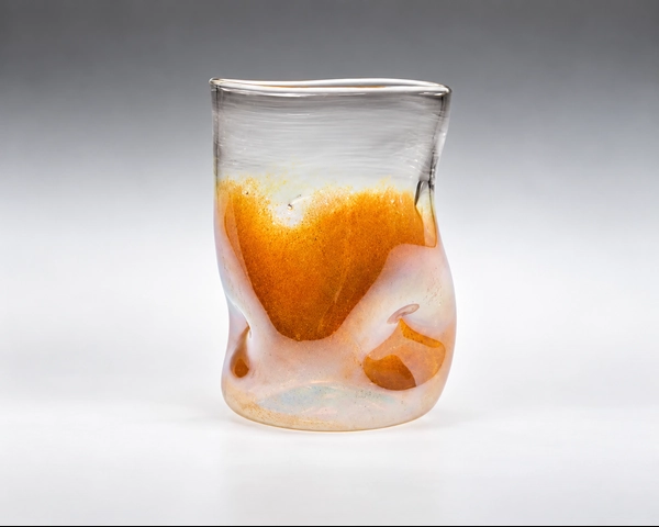 6 Point Tumbler, Glass Art Made By Hollywood Hot Glass