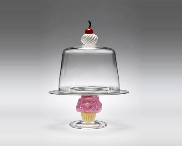 Cupcake Cake, Classic, Glass Art Made By Hollywood Hot Glass