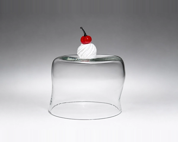 Cupcake Cake Lid, Whimsical, Glass Art Made By Hollywood Hot Glass