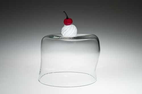 Cupcake Cake Lid, Whimsical, Glass Art Made By Hollywood Hot Glass