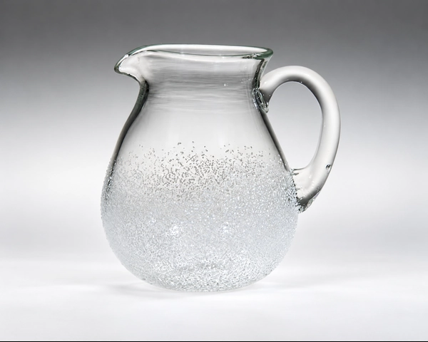 Pitcher, Glass Art Made By Hollywood Hot Glass
