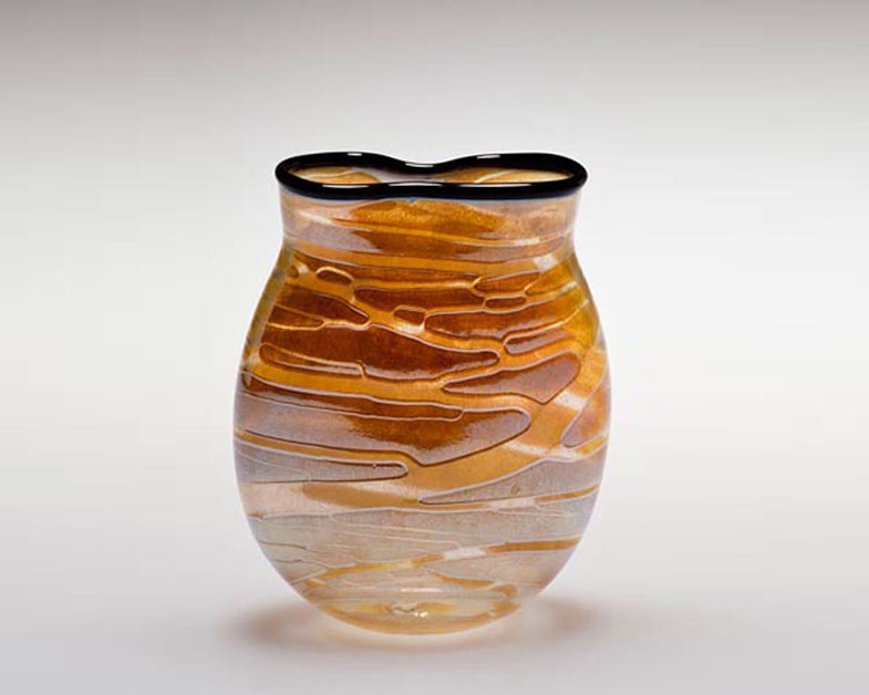 Profile Vase, Glass Art Made By Hollywood Hot Glass