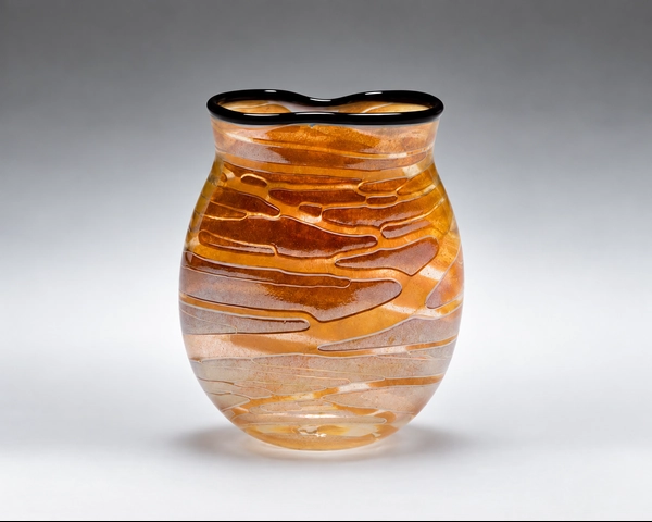 Profile Vase, Glass Art Made By Hollywood Hot Glass
