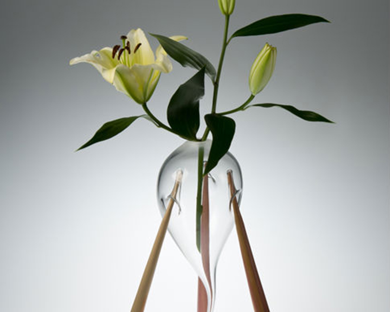 Support Glass Vase, Glass Art Made By Hollywood Hot Glass