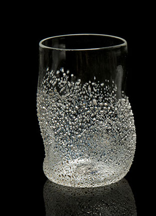Textured Tumblers, White, Glass Art Made By Hollywood Hot Glass