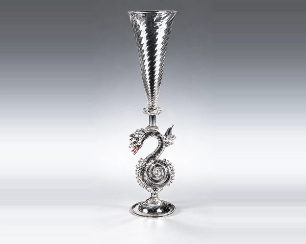 Dragon Goblet, Glass Art Made By Hollywood Hot Glass