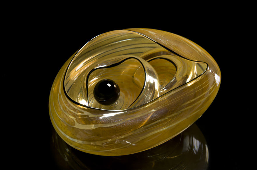 Gold Nest, Glass Art Made By Hollywood Hot Glass