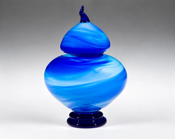 Urn, Glass Art Made By Hollywood Hot Glass